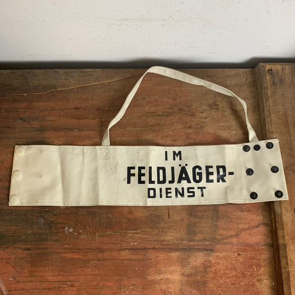 Vintage Im Feldjäger Dienst Armbinde