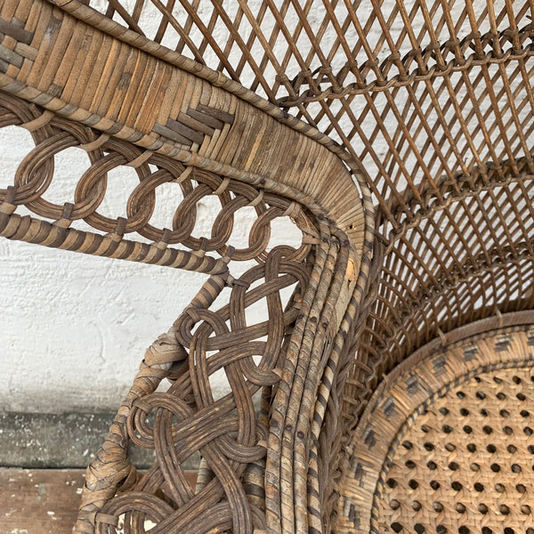 Vintage Rattan Peacock Chair Emanuelle