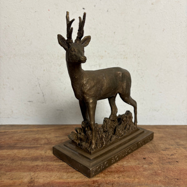 Vintage Bronze Skulptur Rehbock