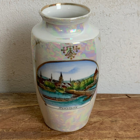 Jugendstil Andenken Vase Konstanz