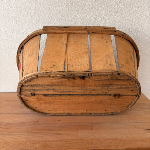 Vintage dekorativer Obstkorb Erntekorb Spankorb