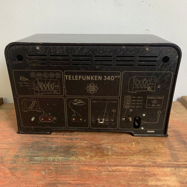 Vintage Art Deco Katzenkopf Radio 340 von Telefunken