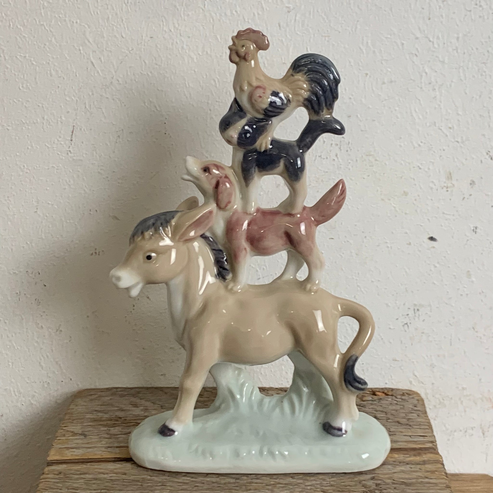 Vintage Porzellan Figur Bremer Stadtmusikanten