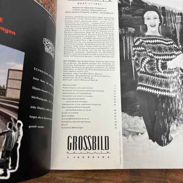 Band 1 bis 4 1961 Magazin Grossbild Technik