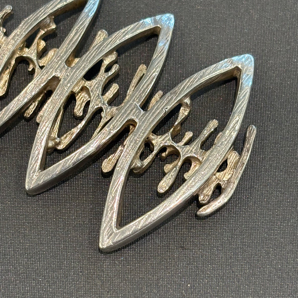 Vintage Abstrakter Design Anhänger Silber