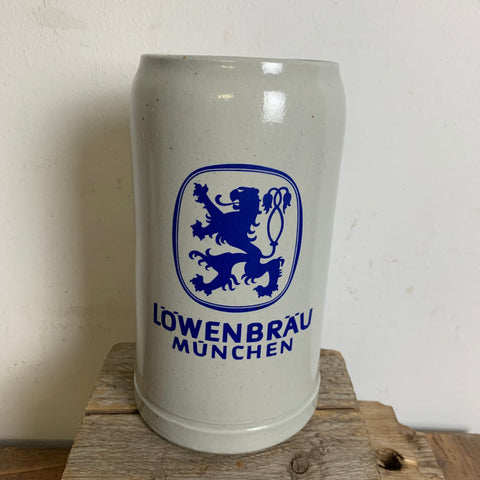 Vintage Maß Bierkrug Löwenbräu München