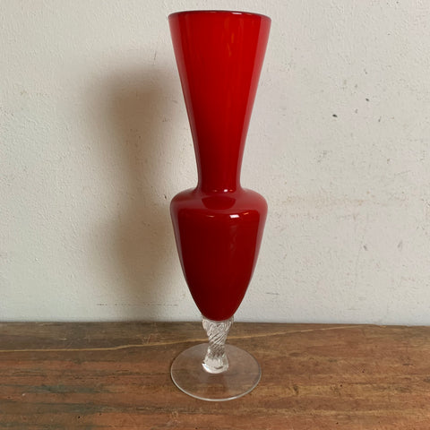 Opaline Florence Vase Vetreria Barieri