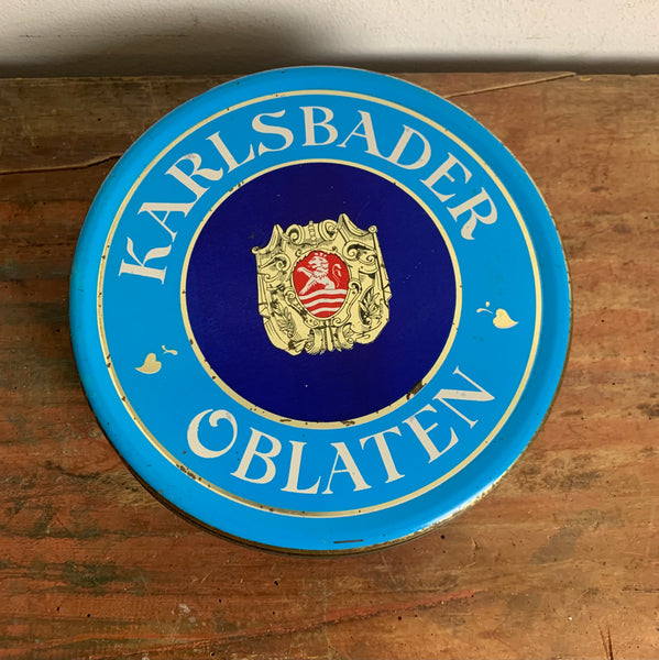 Vintage Blechdose Karlsbader Oblaten