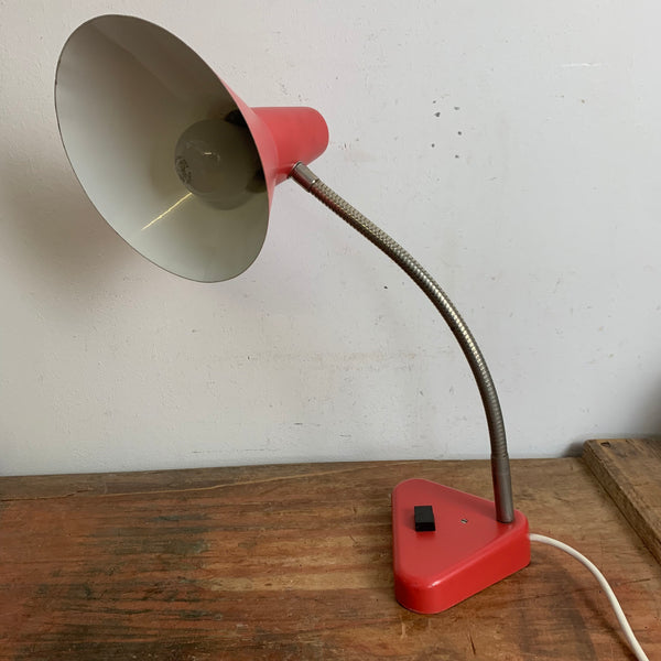 Mid Century Hexenhutlampe mit Schwanenhals von Hala