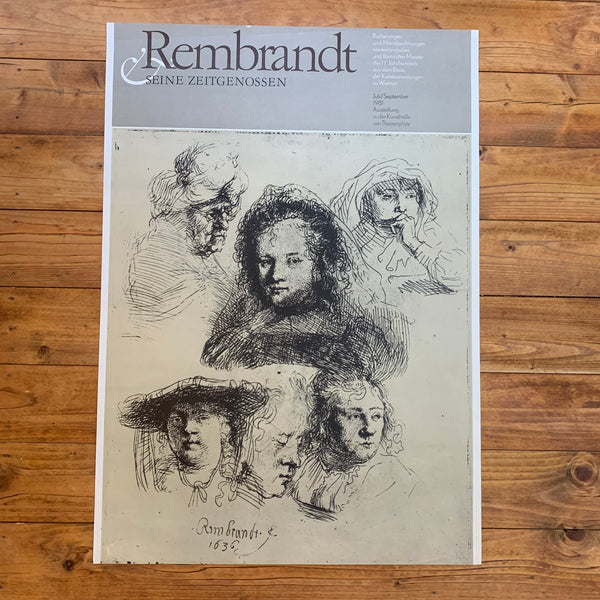 Ausstellung Plakat Rembrandt Seine Zeitgenossen