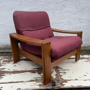 Vintage brutalistischer skandinavischer Design Sessel
