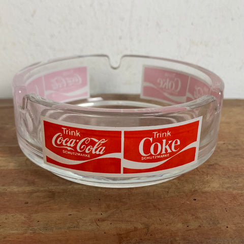 Vintage Aschenbecher von Coca Cola