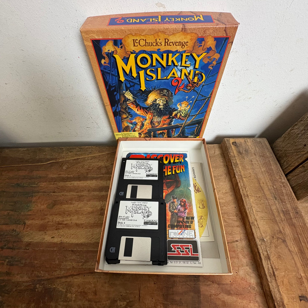 Monkey Island 1 + 2 käytetty (PC) Big Box CIB Monkey Island 1 + 2 käytetty (PC) Big Box CIB
