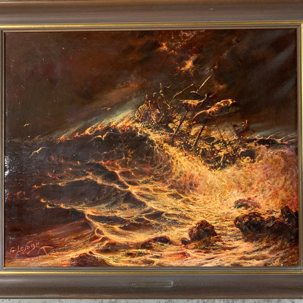 Ölgemälde Die Heimkehr von G. Lesage