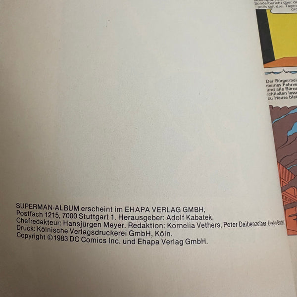 Comic Superman Album Nr. 07 Der Parasit - Sieger über Superman!