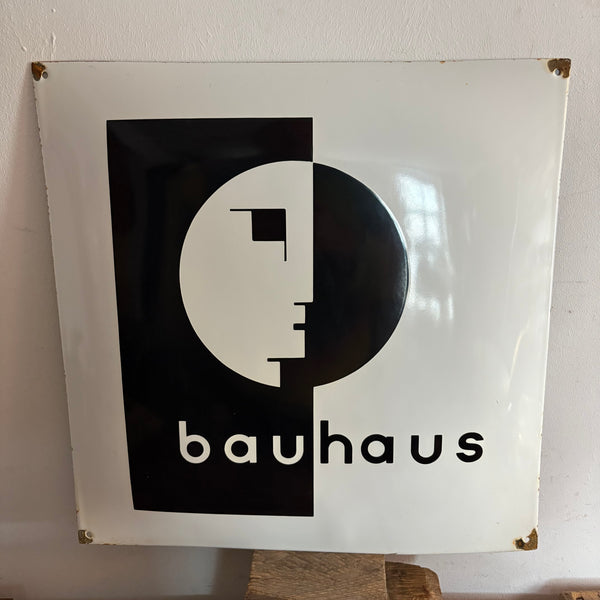 Emaille Schild Bauhaus Emblem