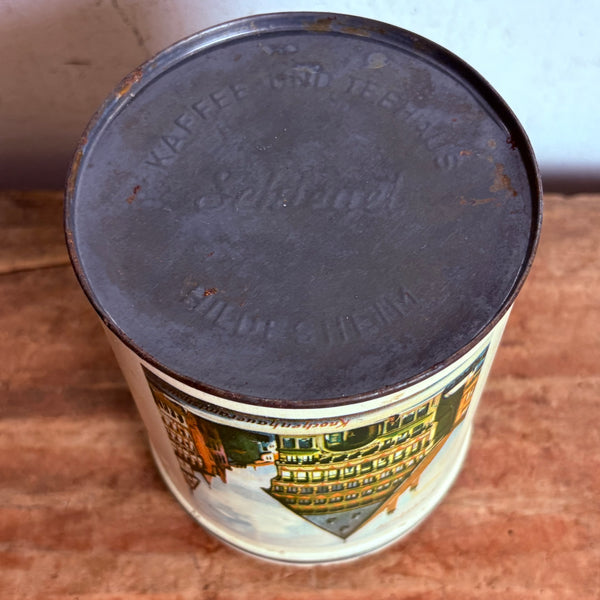 Vintage Blechdose Kaffee und Tee Haus Schlegel Hildesheim