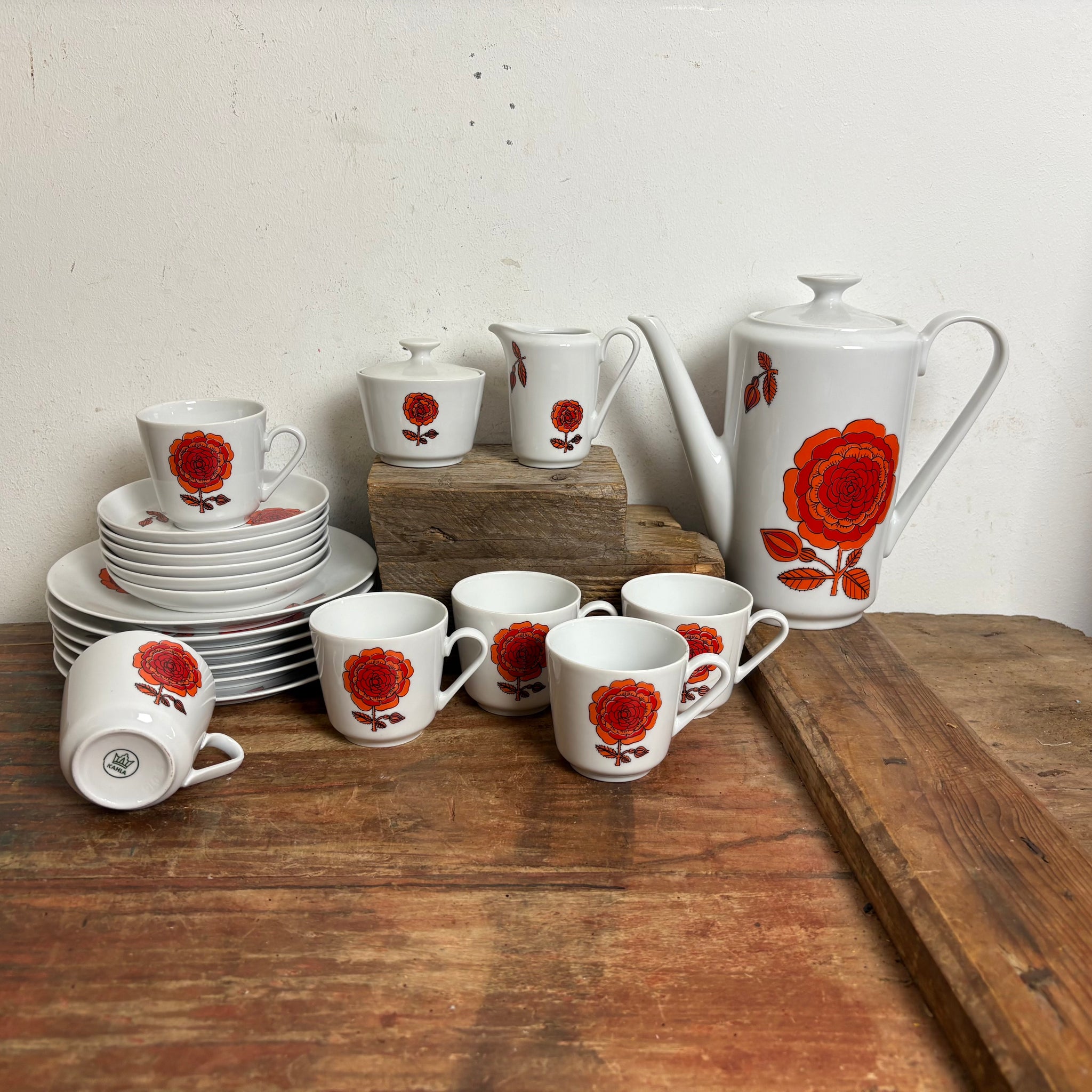 Vintage Kaffeeservice für 6 Personen von Kahla – Trödelfuchs Vintage Shop