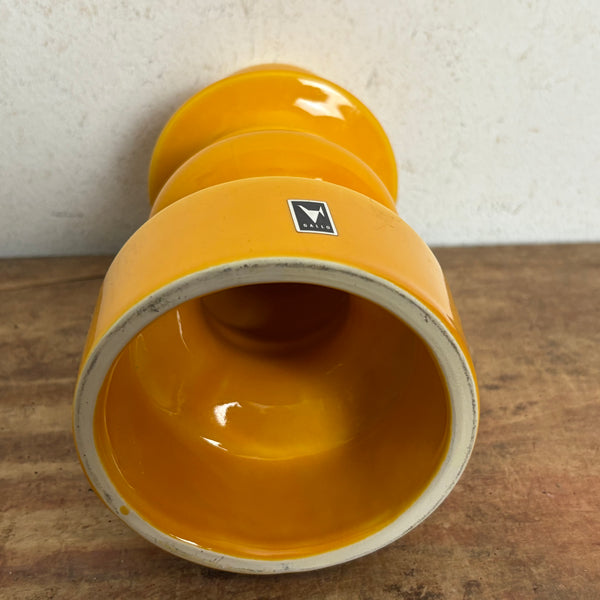 Vintage Keramik Kerzenständer Gallo Villeroy und Boch in gelb