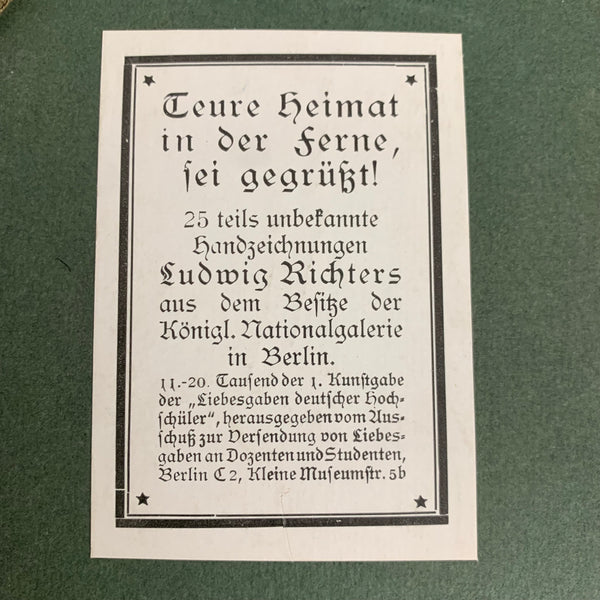 Handzeichnungen Ludwig Richters Zum Geleit gewidmet von Max Ludwig Georg Michaelis