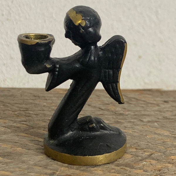Bronze Engel als Kerzenhalter von Walter Bosse für Herta Baller