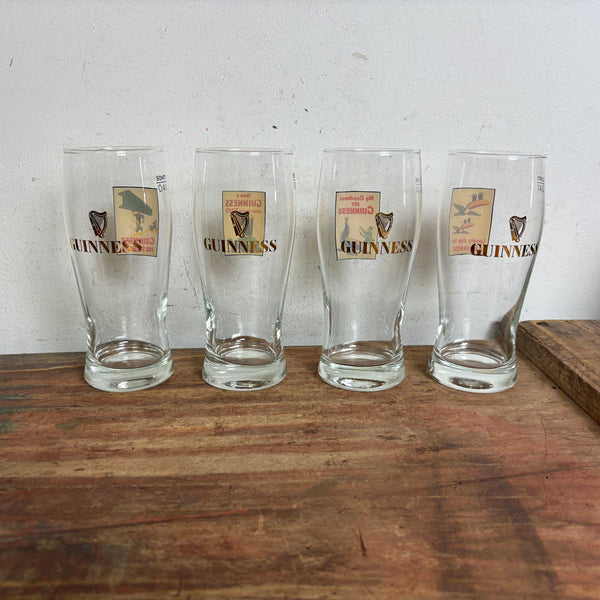 4 Sammelgläser Guinness Pint Glass