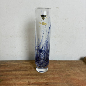Vintage Mid Century Kunst Glas Vase von Hessen Glaswerke