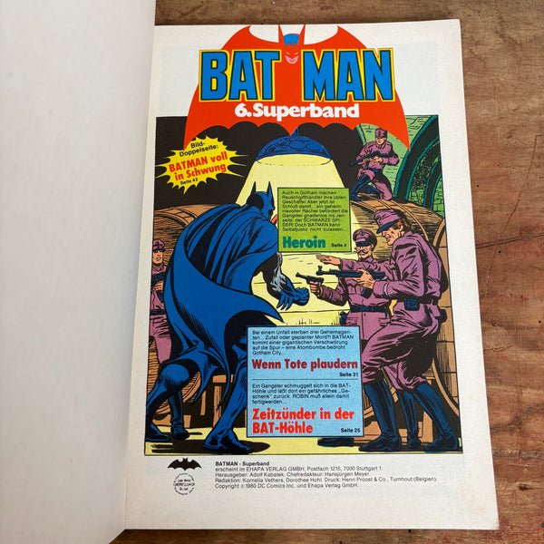 Comic Batman Superband Nr. 06 Batman gegen Schwarzer Spider