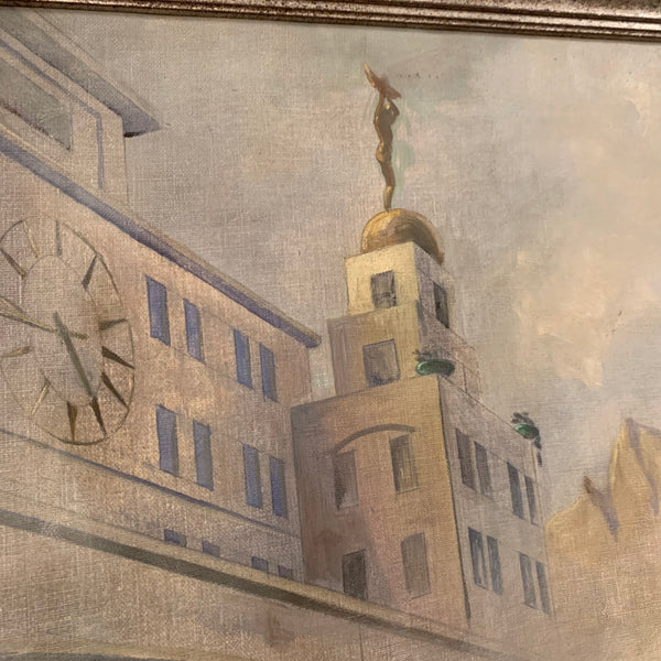 Ölgemälde Die Ankunft des Orientexpress von Alexander Pawlowitz