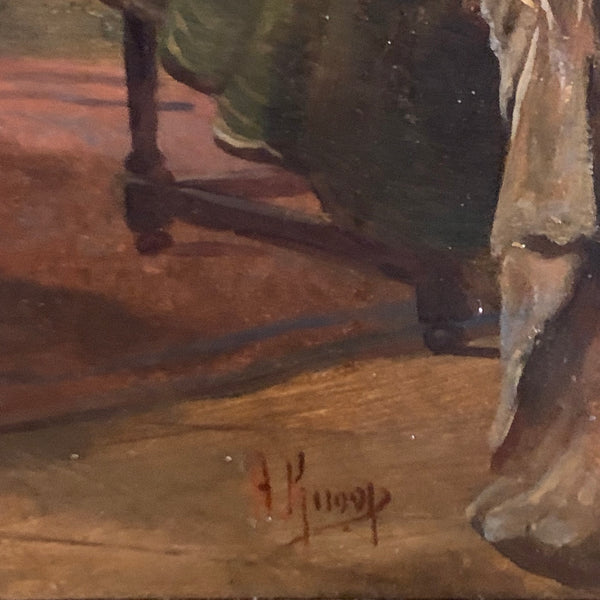 Ölgemälde Die Kunstliebhaber im Salon des Kardinals von August Hermann Knoop