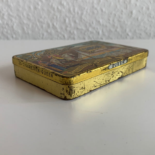 Vintage Zigaretten Blechdose Queen Cigaretten Nestor Gianaclis