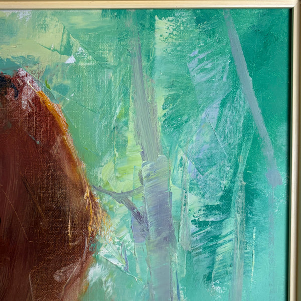 Ölgemälde impressionistischen Frauenporträt junge Frau in weißem Kleid von Ingfried Paul Henze-Morro