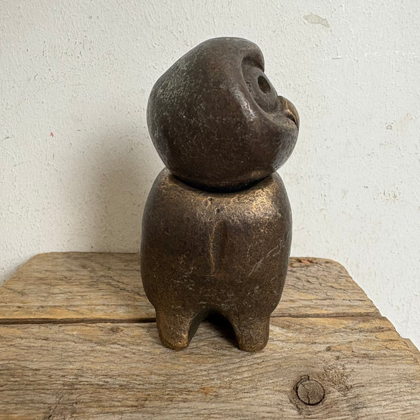 Vintage Bronze Skulptur Eule von Bassam Isoli