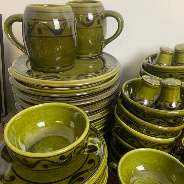 Vintage Eß / Tafel Service Ulmer Keramik