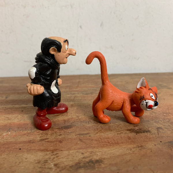 Vintage Figur Gargamel und Azrael