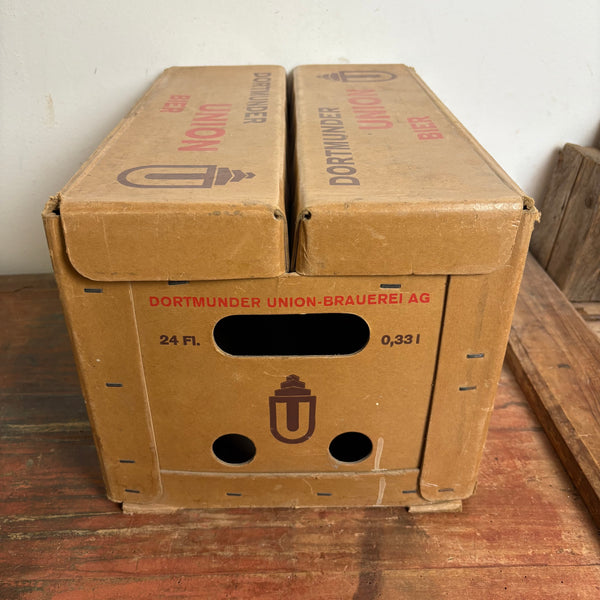 Vintage Papp Bierkiste Dortmunder Union Bier