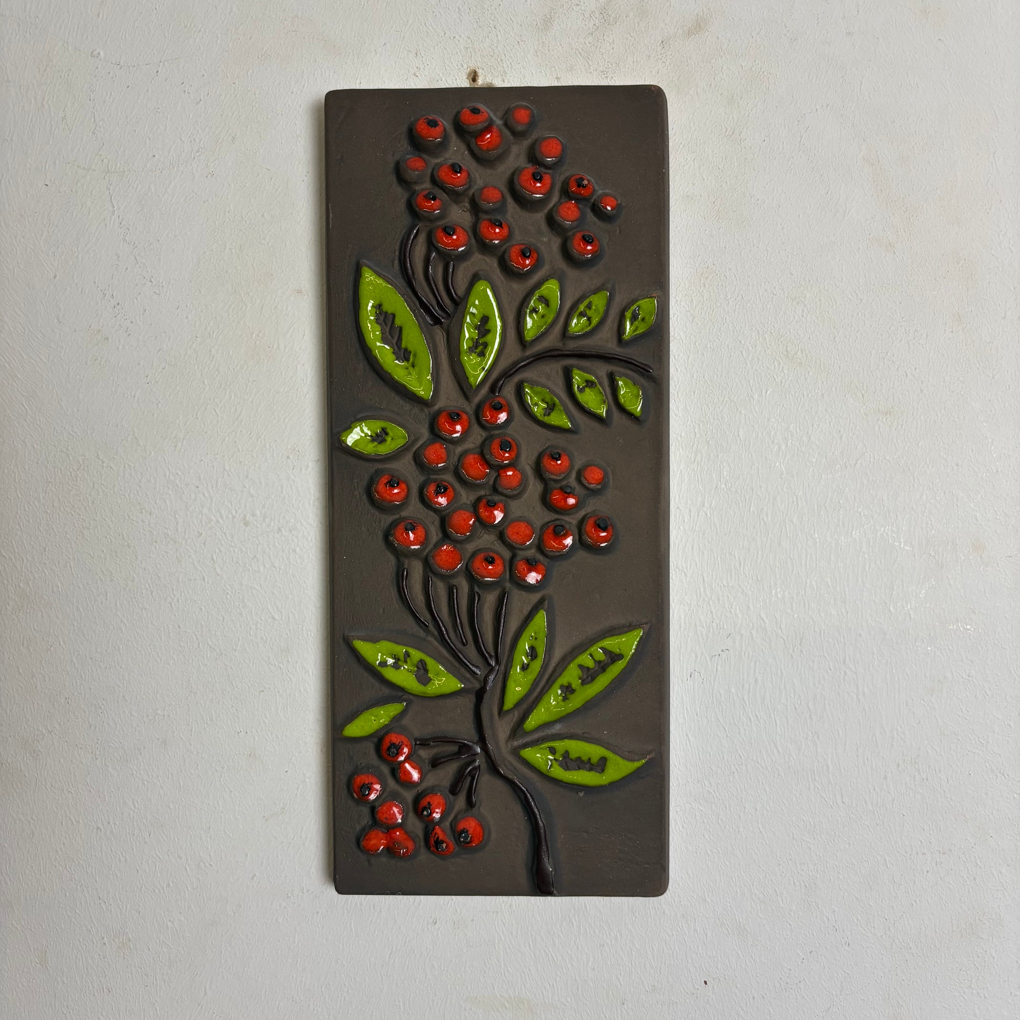 Vintage Wandkeramik Beeren Carstens Tönnieshof 6187-29