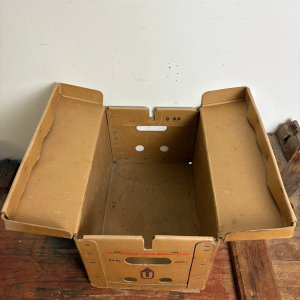 Vintage Papp Bierkiste Dortmunder Union Bier