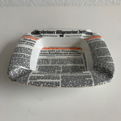 Vintage Aschenbecher Hildesheimer Allgemeine Zeitung
