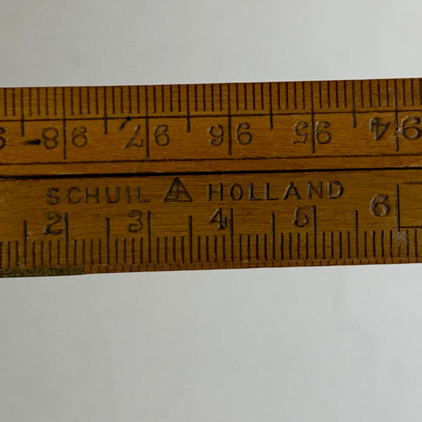 Vintage Zollstock Metermaß Schuil Holland
