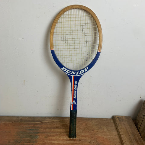 Vintage Holz Tennisschläger Dunlop Bambino