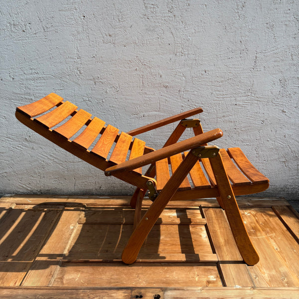 2er Set Vintage Holz Garten Klappstühle