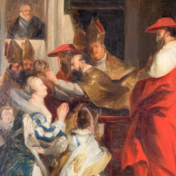 Ölgemälde Kopie Krönung von Marie de Medici in St. Denis nach Peter Paul Rubens