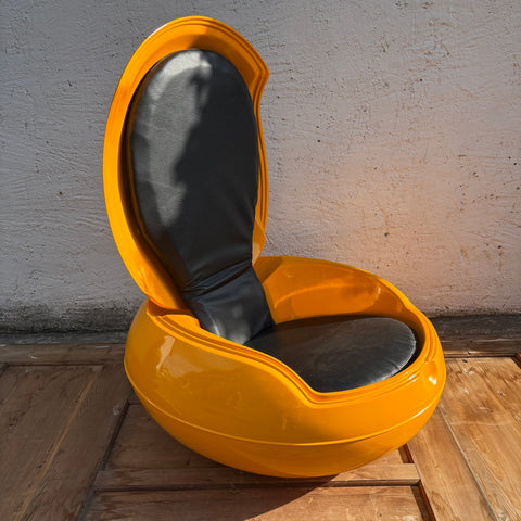 Vintage Space Age Design Senftenberger Ei Garden Egg Chair von Peter Ghyczy