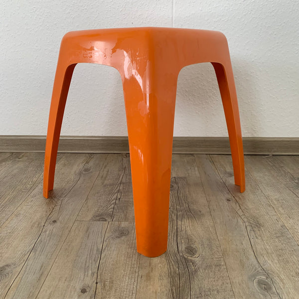 Vintage Design Hocker von Flair in orange