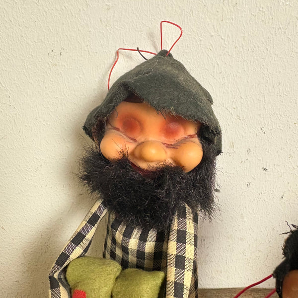 3 vintage Hillbilly Figuren von Jestia Japan