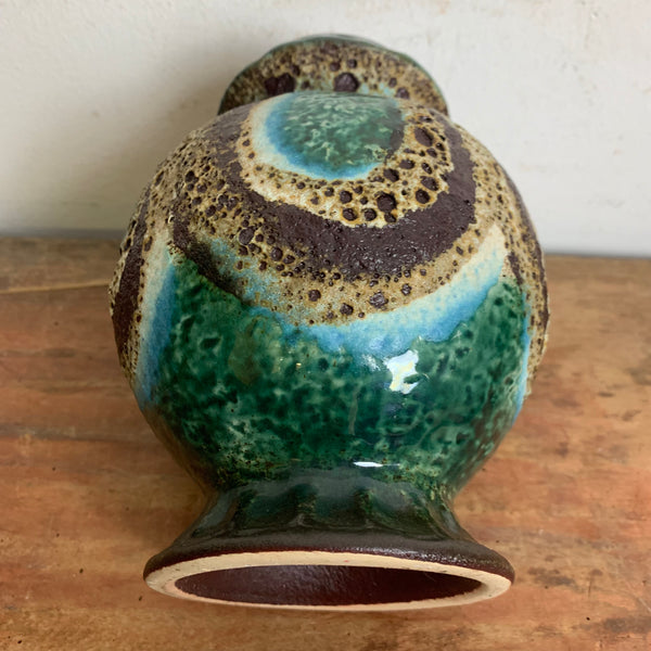 Vintage Fat Lava Keramik Vase von Dümler und Breiden 1000 / 17