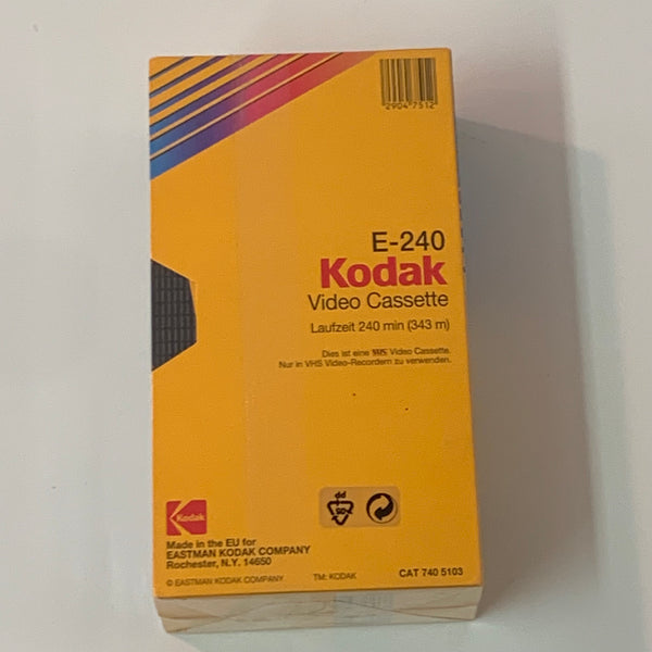 Vintage 2 Kodak HS E-240 VHS Video Kassetten OVP
