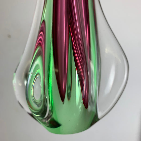 Vintage Glas Vase aus Murano