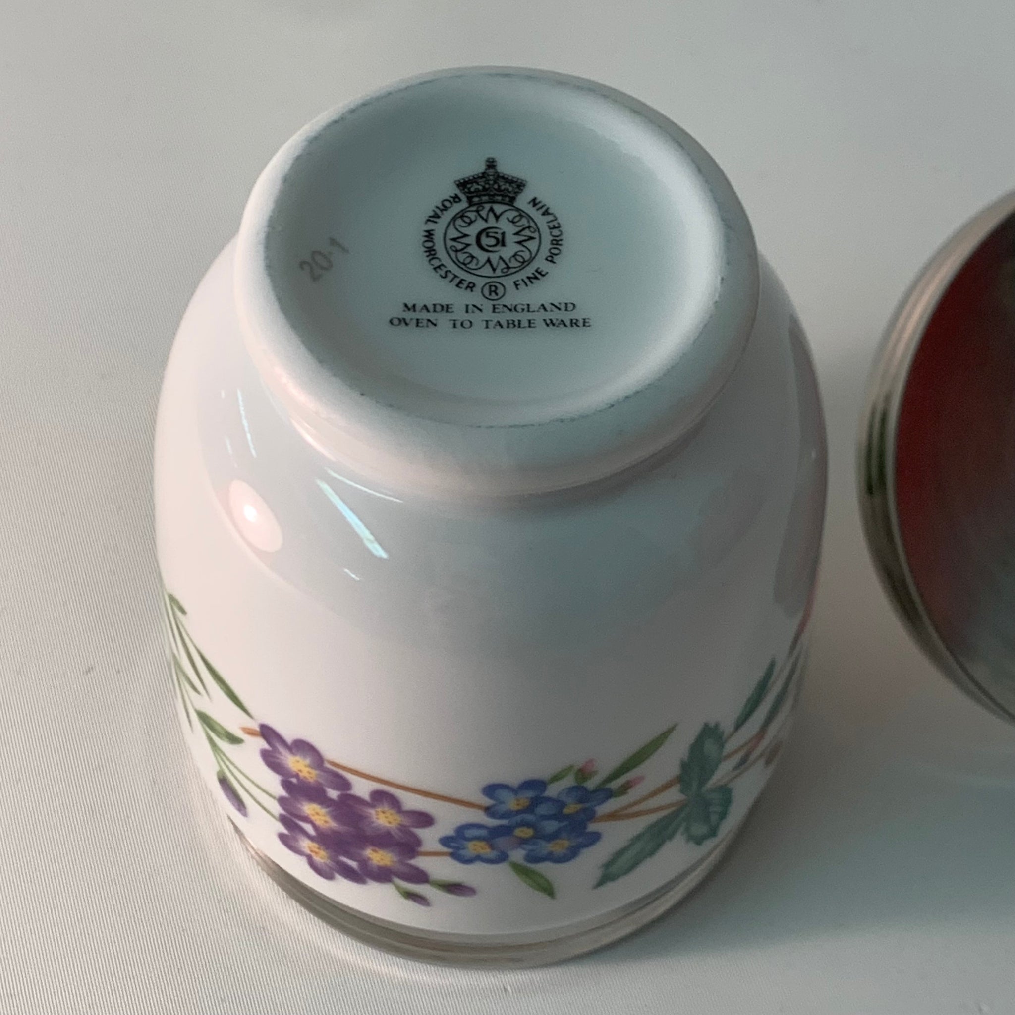 食器 Worcester Eggcoddler Vintage Worcester Porzellan Egg Coddlers – Trödelfuchs Vintage Shop
